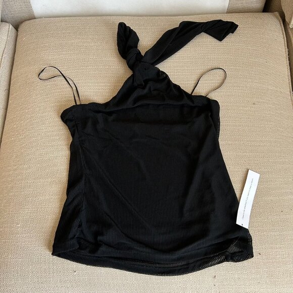 NWT Reformation Sophie Knit Top Sz4 Black - Picture 5 of 9